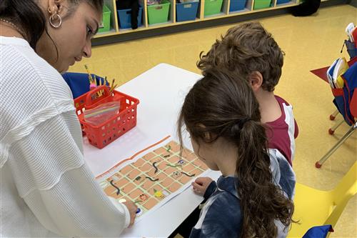  kids doing activity